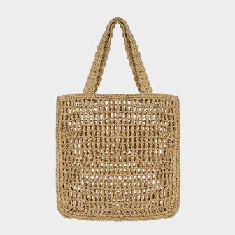 Tas schouder rattan zand