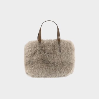 Tas fluffy taupe