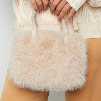 Tas fluffy fuchsia