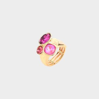 Ring crystal fuchsia