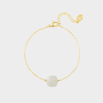 Armband schakel staal mint