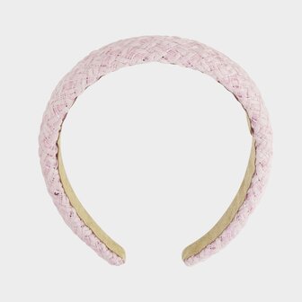 Haarband draad roze 