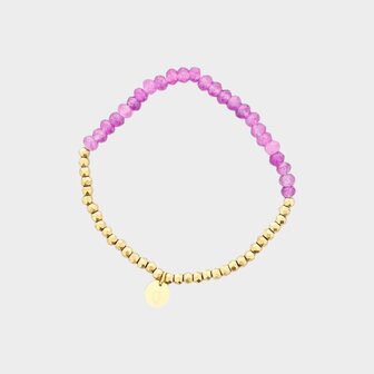 Armband kraal lila
