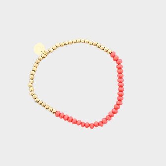 Armband kraal koraal