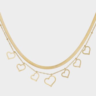 Ketting dubbel harten
