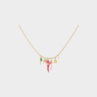 Ketting peper fuchsia