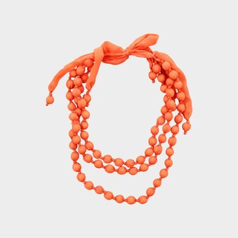 Ketting bal stof oranje