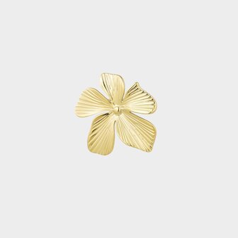 Broche bloem goud