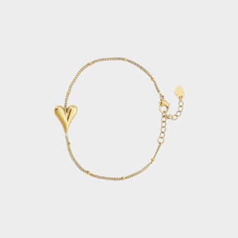 Armband staal hart