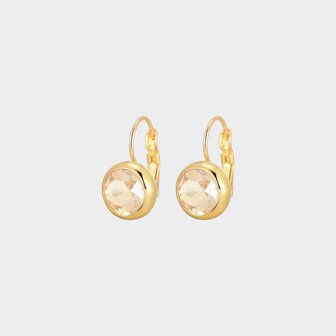 Oorbellen crystal haak nude