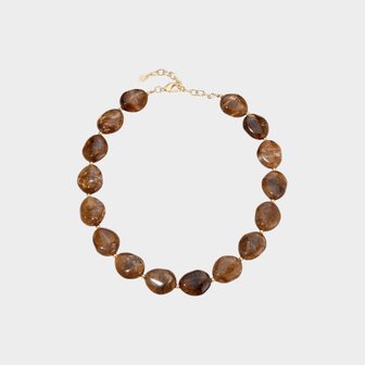 Ketting resin bruin