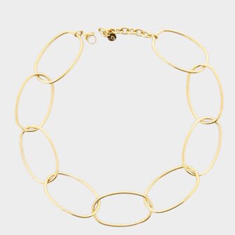 Ketting schakel ovaal staal