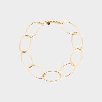 Ketting schakel ovaal staal