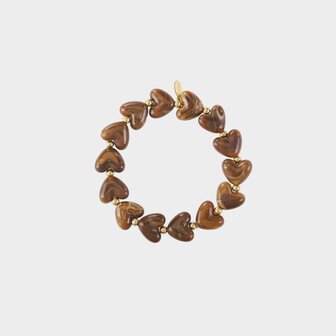 Armband harten staal bruin