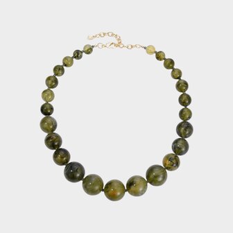 Ketting kraal bol groen