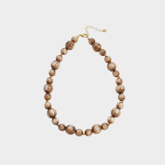 Ketting kraal goud bruin