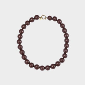 Ketting bol slot bruin
