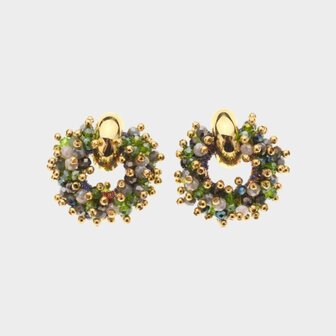 Oorbellen candy rond groen