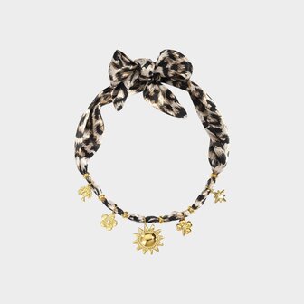 Ketting shawl zon panter