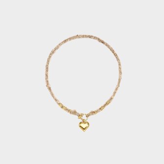 Ketting touw hart zand