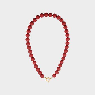 Ketting kraal slot rood