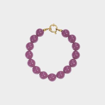 Armband kraal slot paars