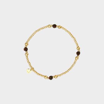 Armband bol crystal bordeaux