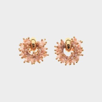 Oorbellen candy rond roze