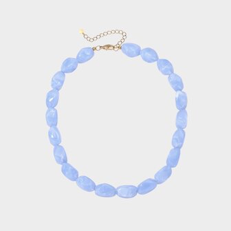 Ketting resin blauw