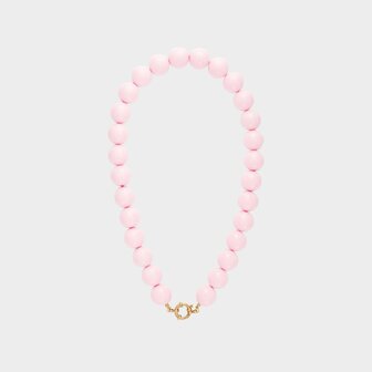 Ketting kraal slot lichtroze