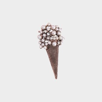 Broche ijs parel