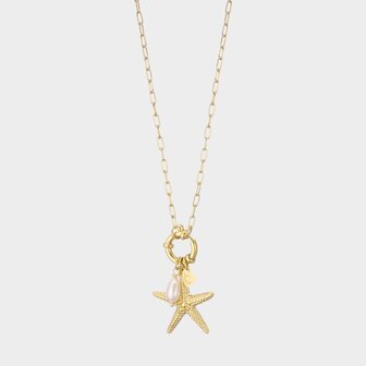 Ketting schakel zeester parel