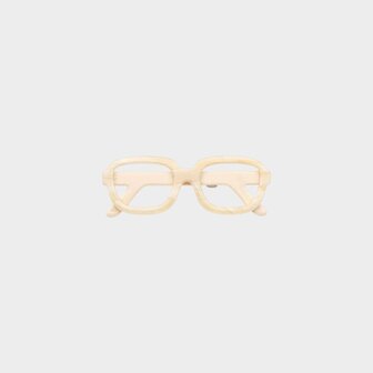 Broche bril beige