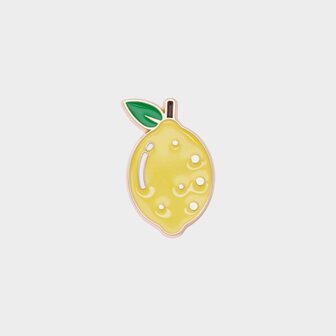 Pin citroen geel