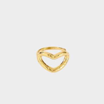 Ring ovaal open hart