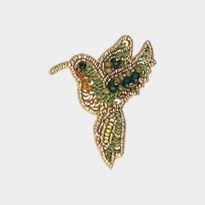 Broche kolibrie groen