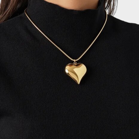 Ketting hart goud