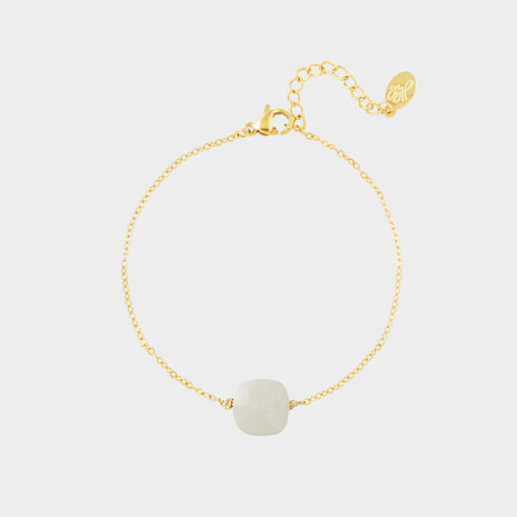 Armband schakel staal mint