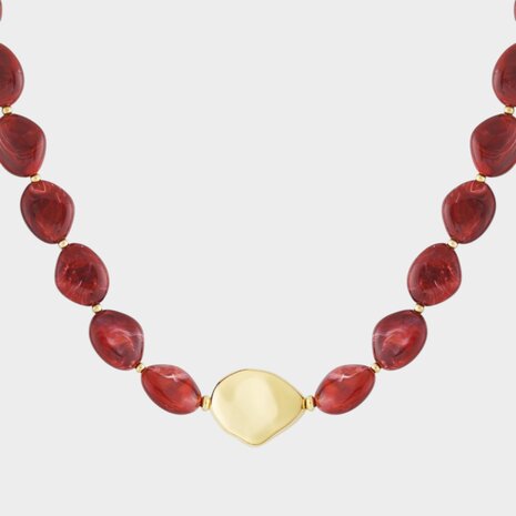 Ketting resin rood