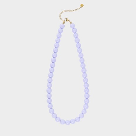 Ketting kralen lila