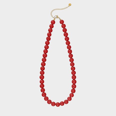 Ketting kralen rood