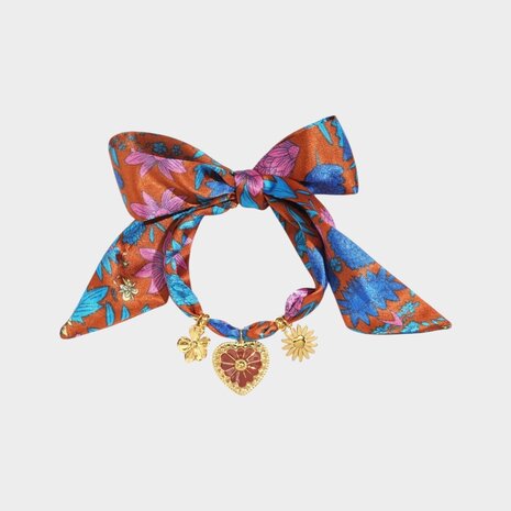 Armband shawl hart bordeaux