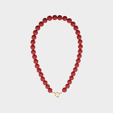 Ketting kraal slot rood