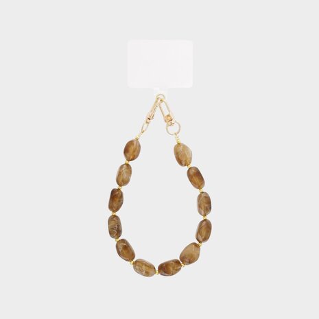 Telefoonkoord steen bruin