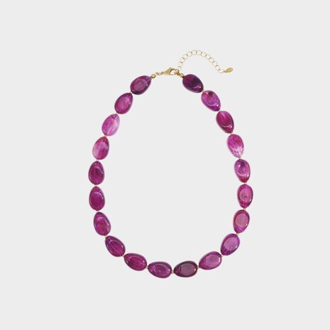 Ketting resin magenta