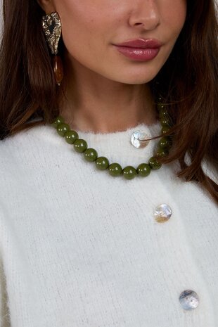 Ketting kraal slot lichtroze