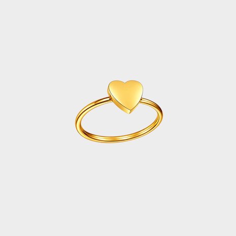 Ring hart dicht staal