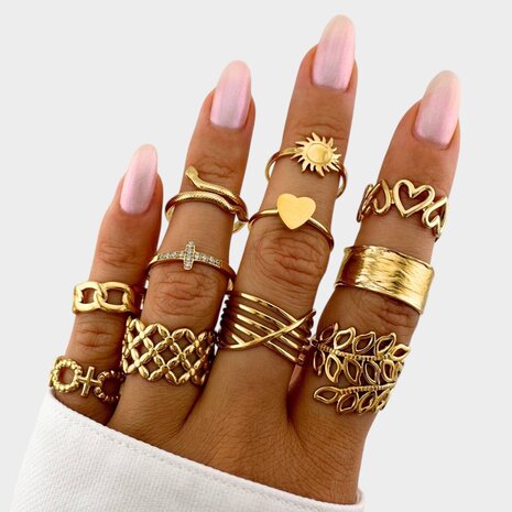 Ring hart dicht staal