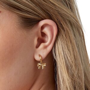 Oorbellen creool strik dicht