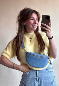 Tas crossbody jeansblauw